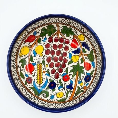 Grapes & Figs 15cm hand-painted ceramic bowl