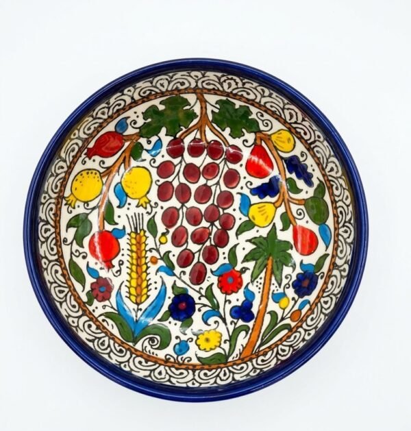 Grapes & Figs 15cm hand-painted ceramic bowl